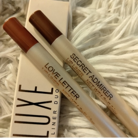 NIB Saint Luxe Limited Edition Gel Lip Liner Duo in Secret Admirer & Love Letter - Picture 4 of 8